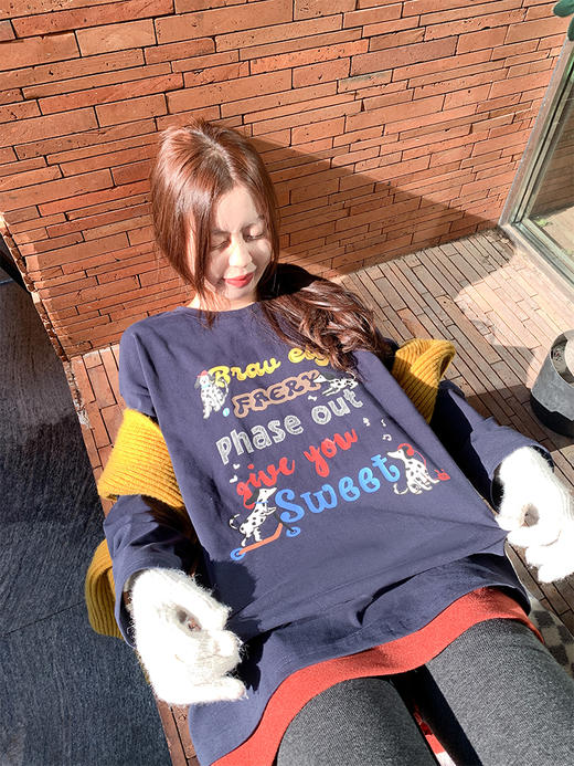 <曾小咸推荐> 现货秒杀！微信超特价！字母印花t恤 日常169.99 立90 秒杀79.99！ 商品图5