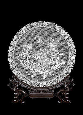 子佩集S999银纯手工制作【花蝶绮梦】花丝盘大师工坊原创设计【DWFG】蝶舞富贵2409