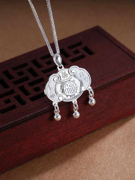 子佩集S990银【祥福相伴】套链【CMSTL001】纯银儿童项链2411 商品图0