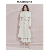 MAXRIENY贵雅新中式毛呢大衣2024新款收腰系带绵羊毛外套中长款(货号:MS85CT510) 商品缩略图2