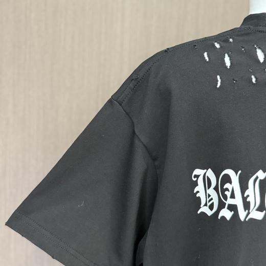 巴黎家纯色后背字母图案休闲T恤 商品图9