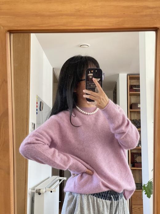 米马成衣 圆领贴身不扎 5羊绒95羊毛 拉毛工艺带来的舒适体验 商品图5