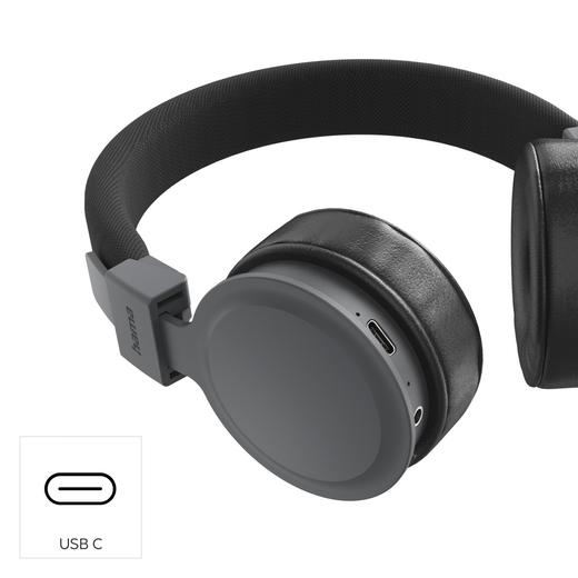 德国Hama Freedom Lit II 无线蓝牙头戴耳机带麦 方便携带可折叠  USB-C快充 商品图4