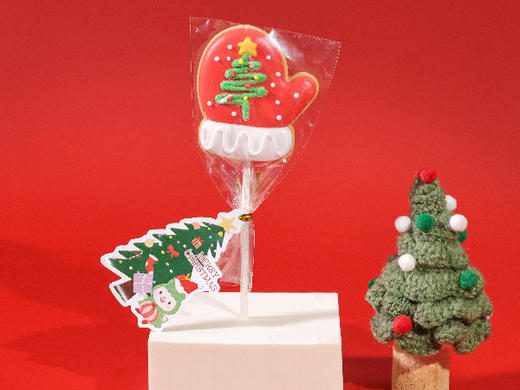 圣诞棒棒糖糖霜饼干（圣诞手套） 商品图0