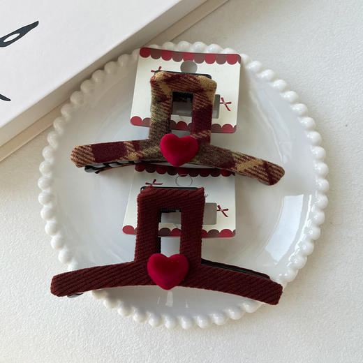 气质盘发爱心鲨鱼夹高级感FGKH抓夹-纪念日百货门店同款167796784 商品图4