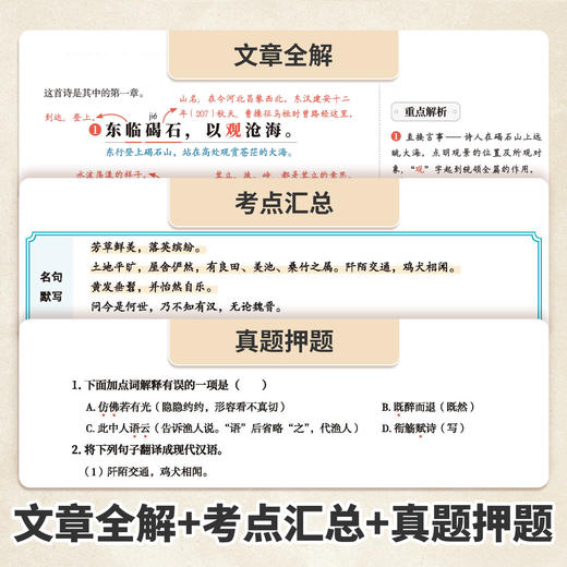 【斗半匠】2025新版初中必背古诗词和文言文初中生必背古诗文人教版完全解读 商品图3