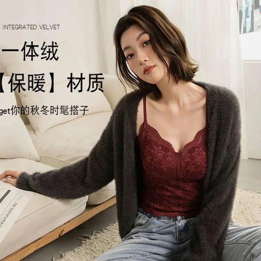 曼芮凯诗【马甲线】法式蕾丝无痕美背收腰显瘦自带胸垫吊带 24067 商品图2