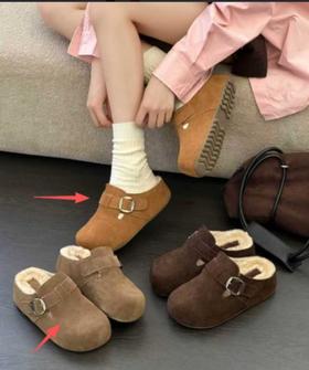 【门店同款】真毛垫博肯拖