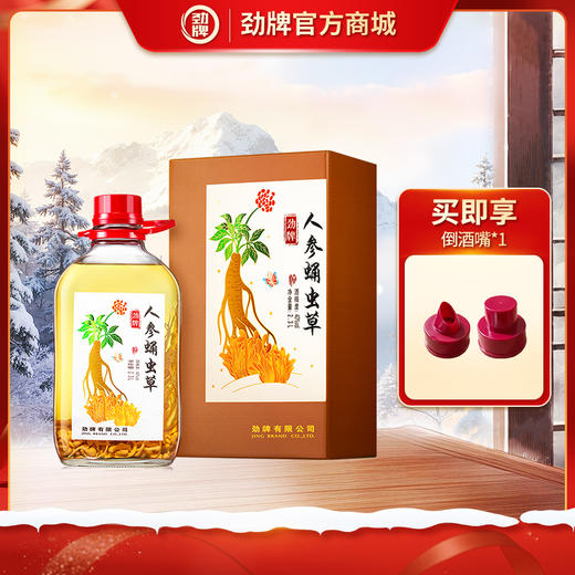 【特色浸泡】2.3L40度劲牌人参蛹虫草酒 商品图0