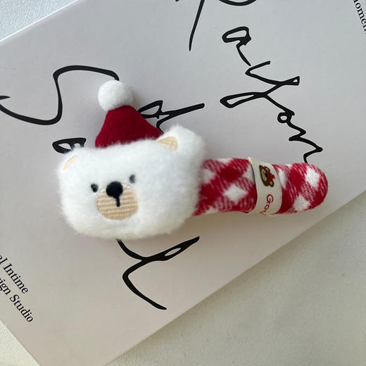 圣诞节日氛围奶呼呼小熊发夹-纪念日百货门店同款167795511 商品图1