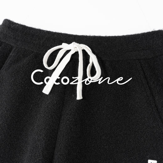 COCO ZONE 刘 一一 "笑脸卫裤"纯色束脚抽绳休闲裤 CD1A1714 商品图4