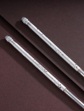 子佩集S999银【岁岁欢鱼】筷子摆件【YH06600013-12】纯银餐具2411