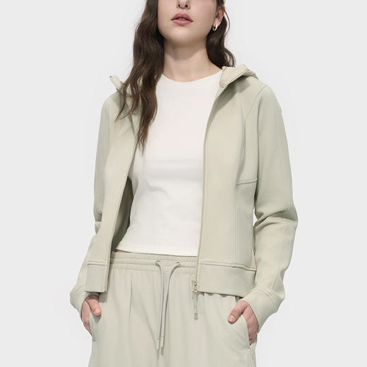 裁缝学苑AQ572针织连帽开衫外套纸样女装冬新款拼接修身上衣服装打板 商品图4