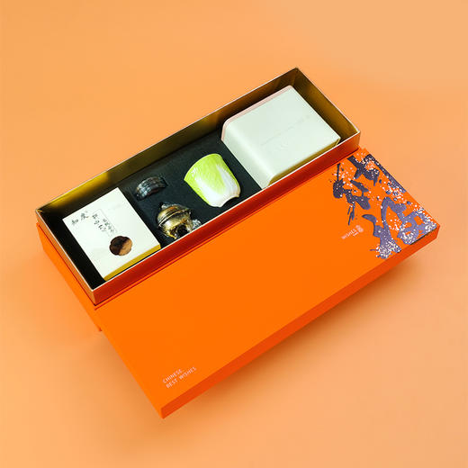 素言茶坊~百财纳福老白茶香鼎香炉茶巾百财杯 商品图1