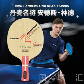 DONIC多尼克 丹麦名将 林德 HEXA CARBON 内置芳碳纤维 乒乓球底板