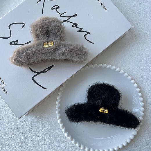 金色标一字抓夹-纪念日百货门店同款165293518 商品图1