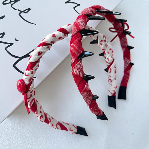 复古圆扣绕布高颅顶发箍-纪念日百货门店同款167797058 商品图1