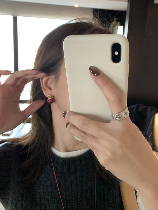 H*RBE福禄朱砂系列首饰～手串/耳钉 董洁伊能静同款！葫芦“福禄”❗️冬日必备红色配饰‼️‼️ 商品图7