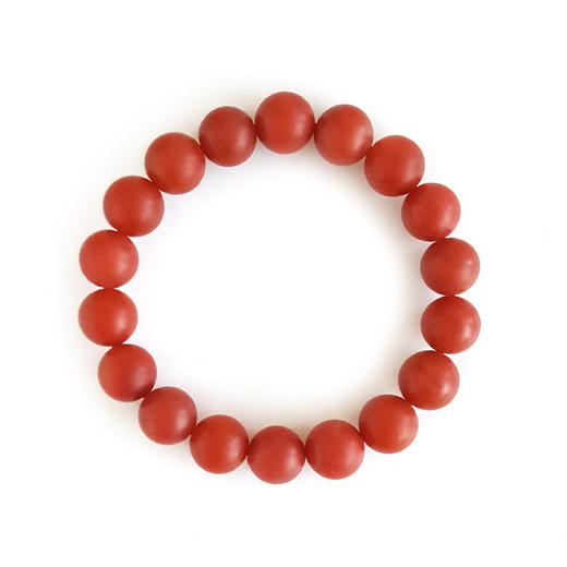 【天然正品】天然保山柿子红约10.6MM南红玛瑙圆珠手串10.6MM（皆取最大值）女士281125NJM20特价：1480 商品图0