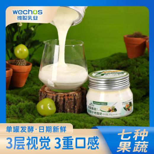 内蒙维聪  田园果蔬奶皮子老酸奶 200g*8罐 商品图4