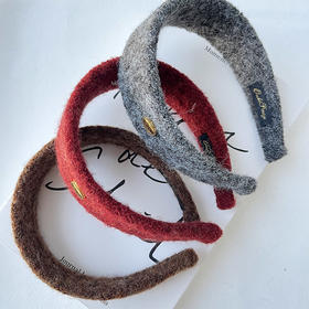 毛呢金标宽边发箍法式高颅顶发饰-纪念日百货门店同款167796821