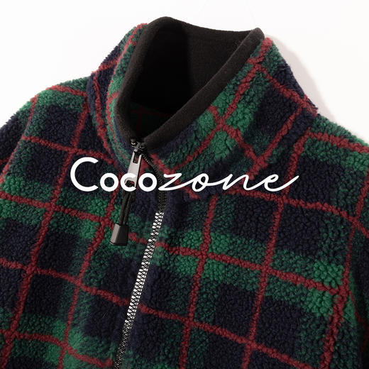COCO ZONE 刘 一一 “圣诞格”羊毛混纺立领格纹外套 CD1A1680 商品图2