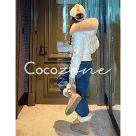 COCO ZONE 刘 一一 “蓝调牛仔”夹层舒适牛仔裤 CD2A3075