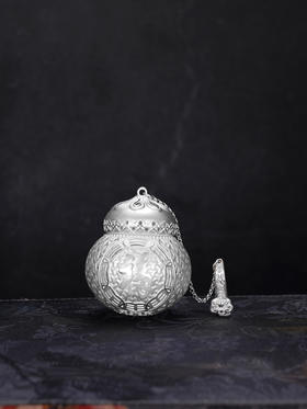 子佩集S999银【福缘宝藏】茶包【CP245】纯银茶具可打开2411