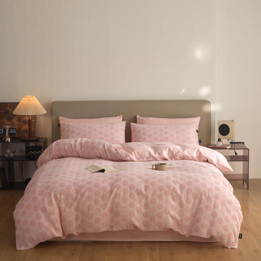 【清仓170元起】【婴幼儿可用】全棉三层纱色织提花四件套 四季可用【不支持退换货】 商品图0