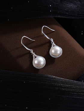 子佩集S925银珍珠耳环【EM2638-XF】纯银珍珠2409
