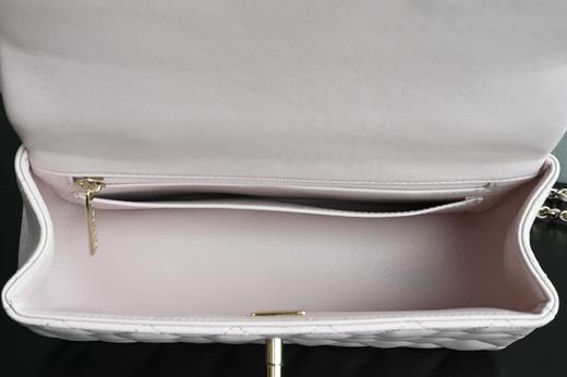 香奈儿 𝟐𝟓𝐏 𝐌𝐢𝐧𝐢口盖包手提手腕  浅粉 (LZ) 商品图5