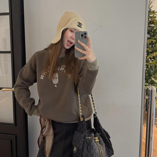 45r复古908系列圆领加绒卫衣 商品图3