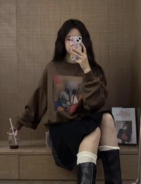 12.12错过没有！清货不退【超值特卖】31826趣味卡通大象短款卫衣-喜出