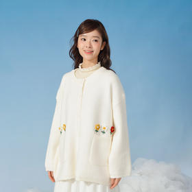 复古手工钩花口袋毛衣-纪念日百货门店同款167447912