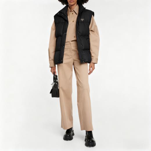 P.R.D 秋冬 情侣款 宽松鹅绒马甲外套 BX072 商品图0