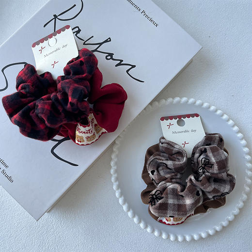 复古俏皮元气咖红对圈配饰-纪念日百货门店同款167796995 商品图0