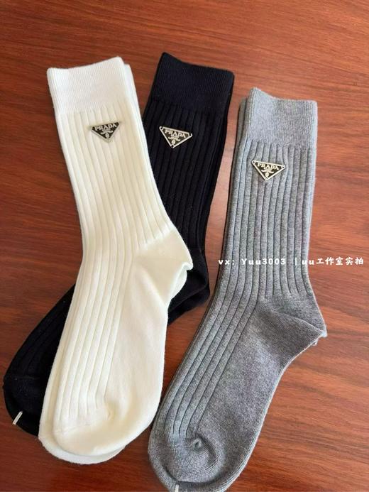 质量很好，可以做堆堆袜，三角标prada 商品图2