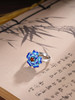 子佩集S925银【繁花妙影】戒指【JZ00248】纯银蓝花珐琅彩2412 商品缩略图0