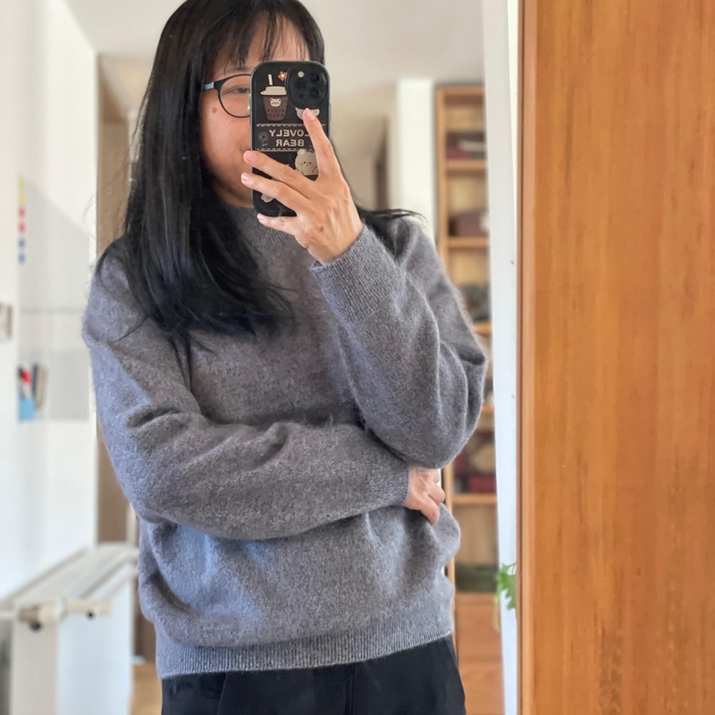 米马成衣 半高领贴身不扎 5羊绒95羊毛 拉毛工艺带来的舒适体验