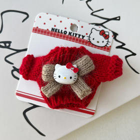 超萌KT毛衣蝴蝶结边夹发夹-纪念日百货门店同款167749048