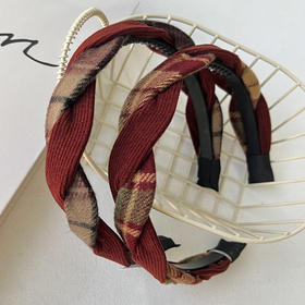 FGKH港风美拉德格纹麻花发箍-纪念日百货门店同款167796741