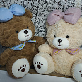 30cm蝴蝶结小熊毛绒公仔-纪念日百货门店同款167745717