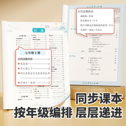 【斗半匠】2025新版初中必背古诗词和文言文初中生必背古诗文人教版完全解读 商品图2