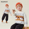 【90-140】【MQDmini】男女童针织毛衫儿童卡通撞色圆领毛衣 商品缩略图3