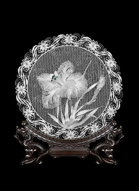 子佩集S999银纯手工制作【雅鸢凝露】花丝盘纯银摆件大师工坊原创设计【YYNLHSP】2409