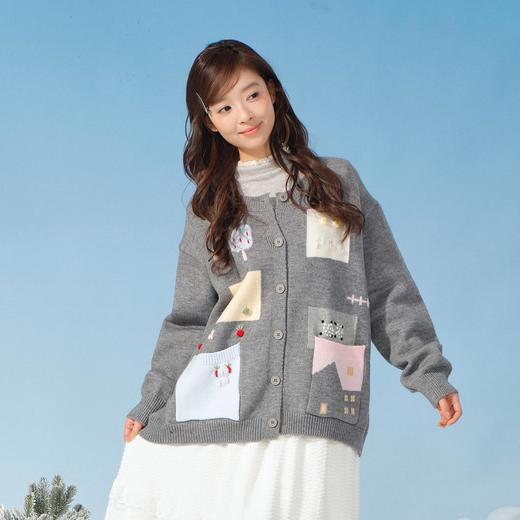 复古撞色立体提花毛衣-纪念日百货门店同款167447883 商品图0