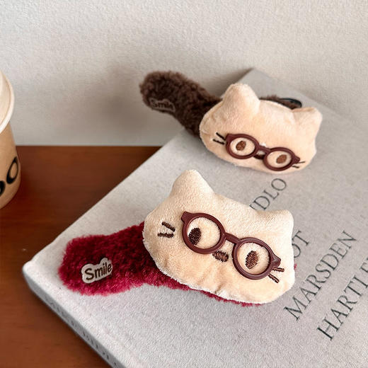 猫咪萌趣毛绒懒人盘发夹-纪念日百货门店同款167796881 商品图2