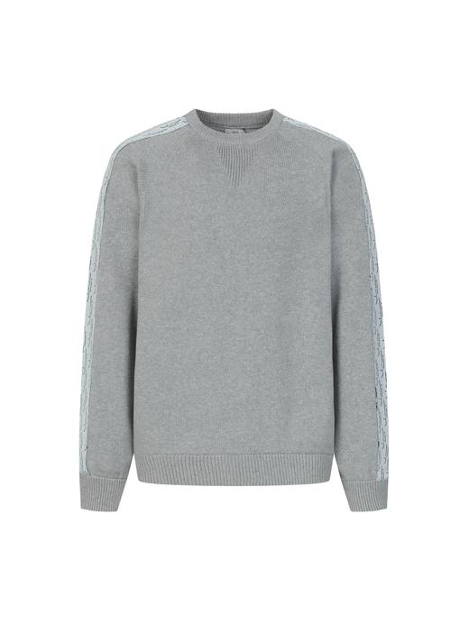 迪奥 袖子织带提花圆领毛衣 男女同款（ZY*BG） 商品图4