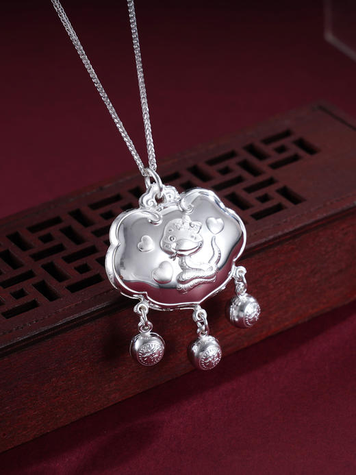 子佩集S990银【珍爱蛇宝】套链【CMSTL009】纯银儿童项链2411 商品图0