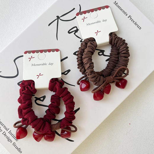 FGKH复古樱桃造型发圈对扎-纪念日百货门店同款167796709 商品图0